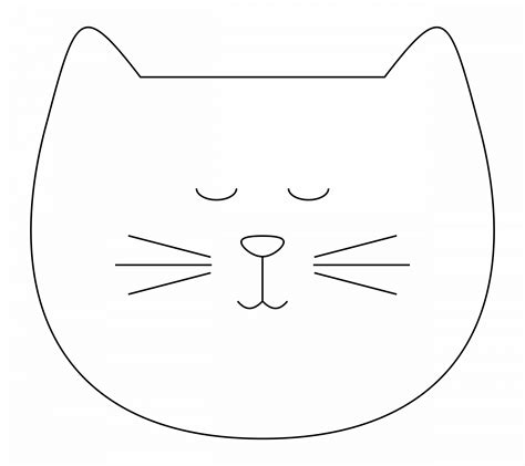 Cat Face Pattern Printable